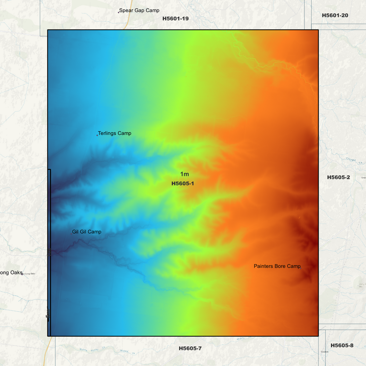 Terlings Camp 1m & 5m Digital Elevation Models (H5605-1)