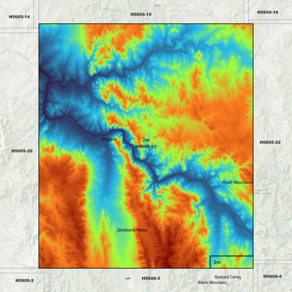 Bingara 2m Digital Elevation Models (H5605-21)