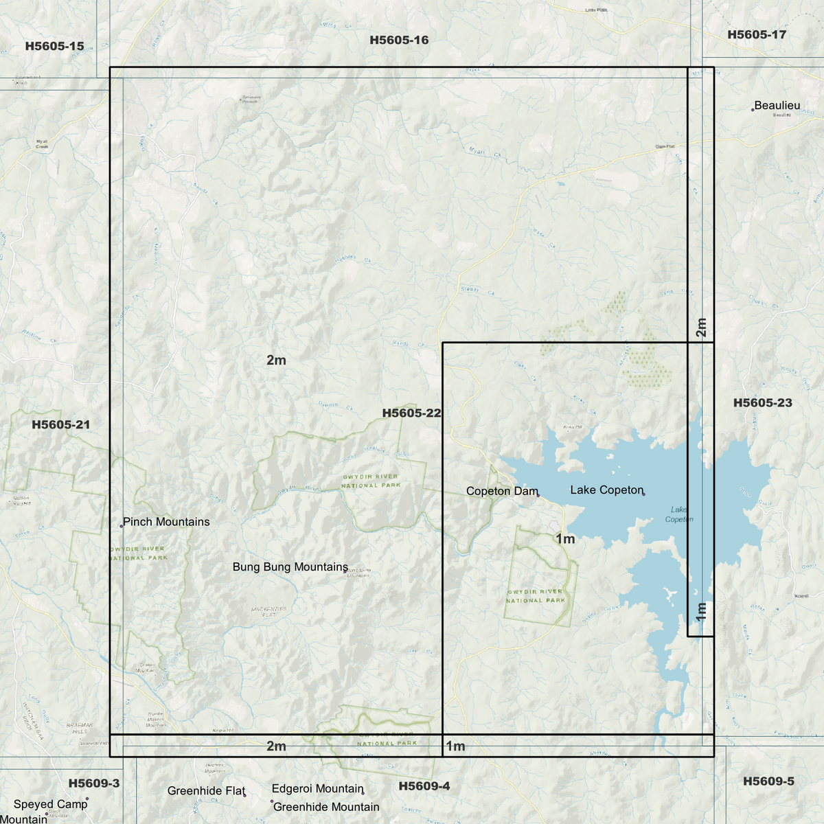 Copeton 1m & 2m Digital Elevation Models (H5605-22)