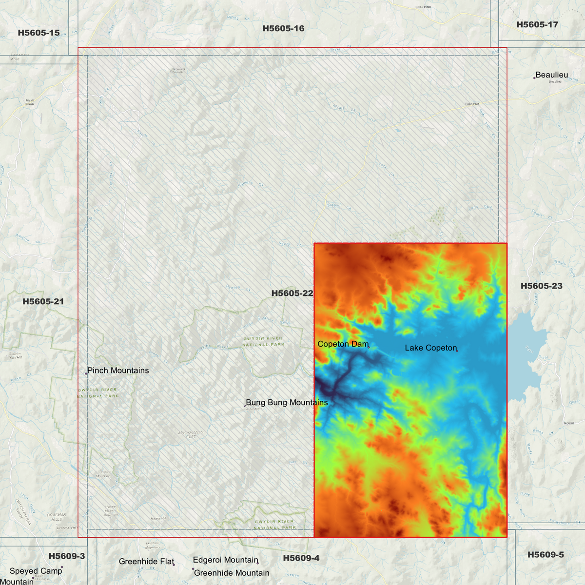Copeton 1m & 2m Digital Elevation Models (H5605-22)