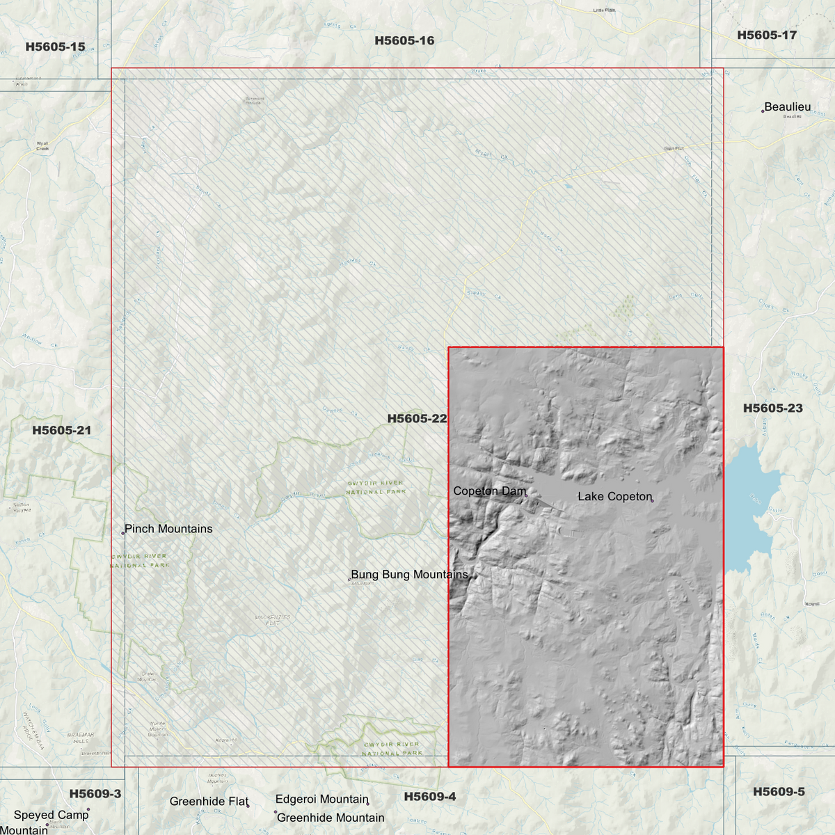 Copeton 1m & 2m Digital Elevation Models (H5605-22)