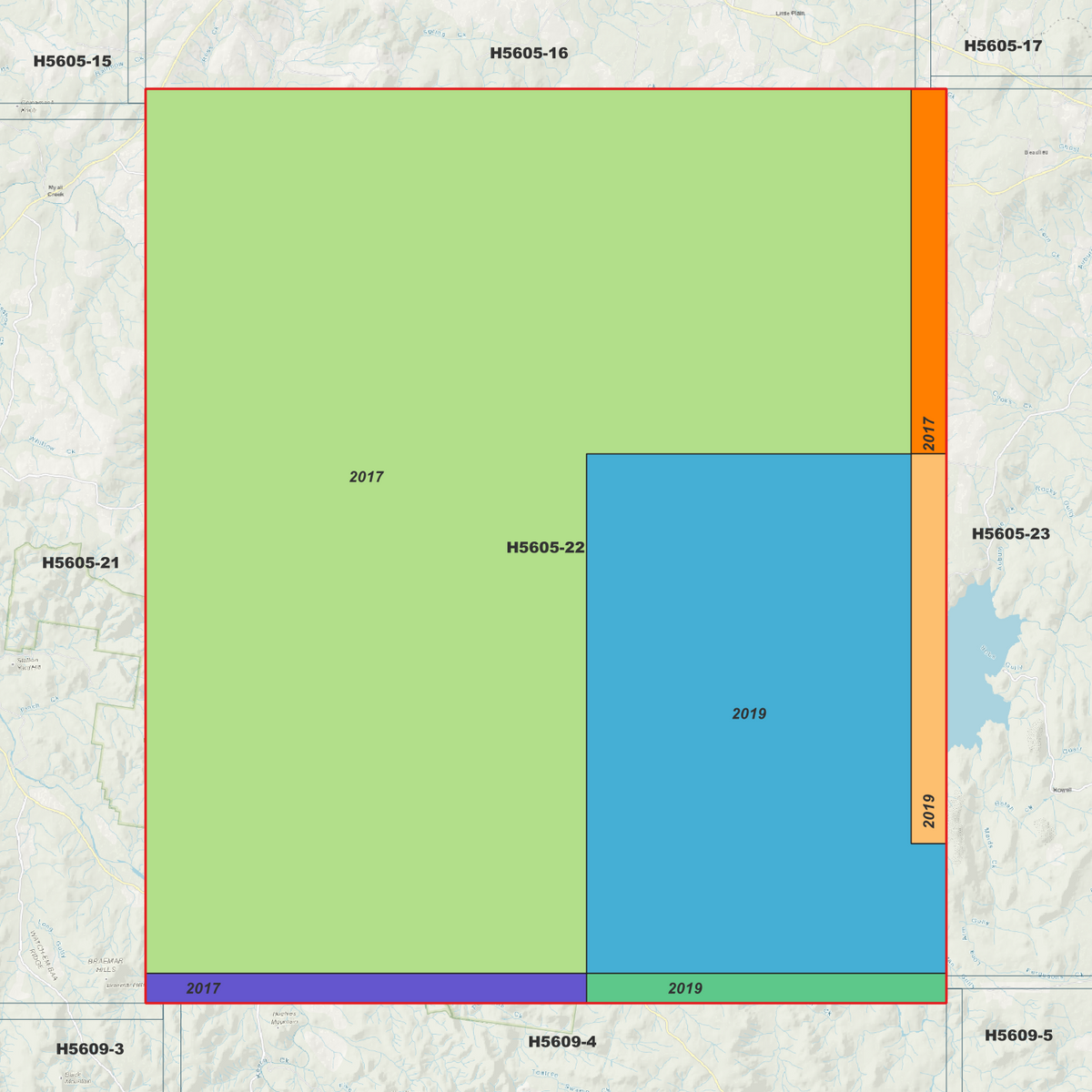 Copeton 1m & 2m Digital Elevation Models (H5605-22)