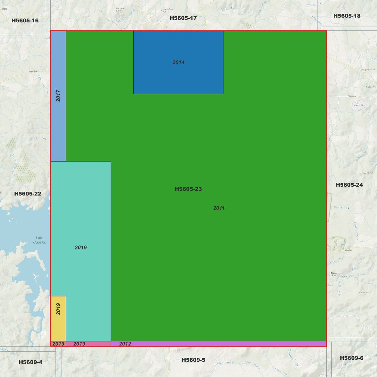 Inverell 1m, 2m & 5m Digital Elevation Models (H5605-23)