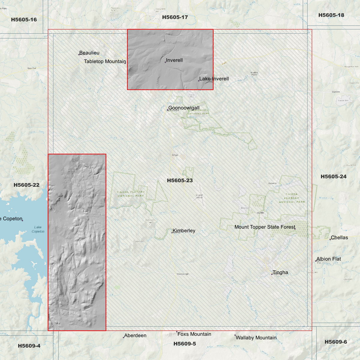 Inverell 1m, 2m & 5m Digital Elevation Models (H5605-23)