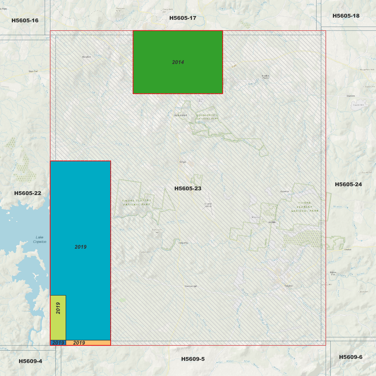 Inverell 1m, 2m & 5m Digital Elevation Models (H5605-23)