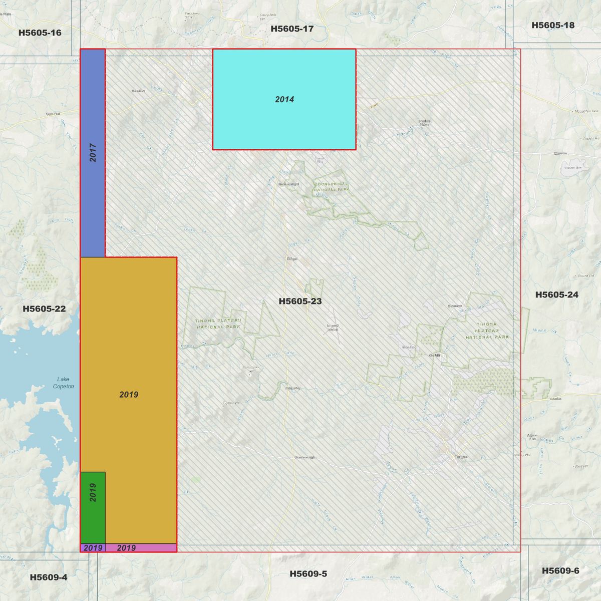 Inverell 1m, 2m & 5m Digital Elevation Models (H5605-23)