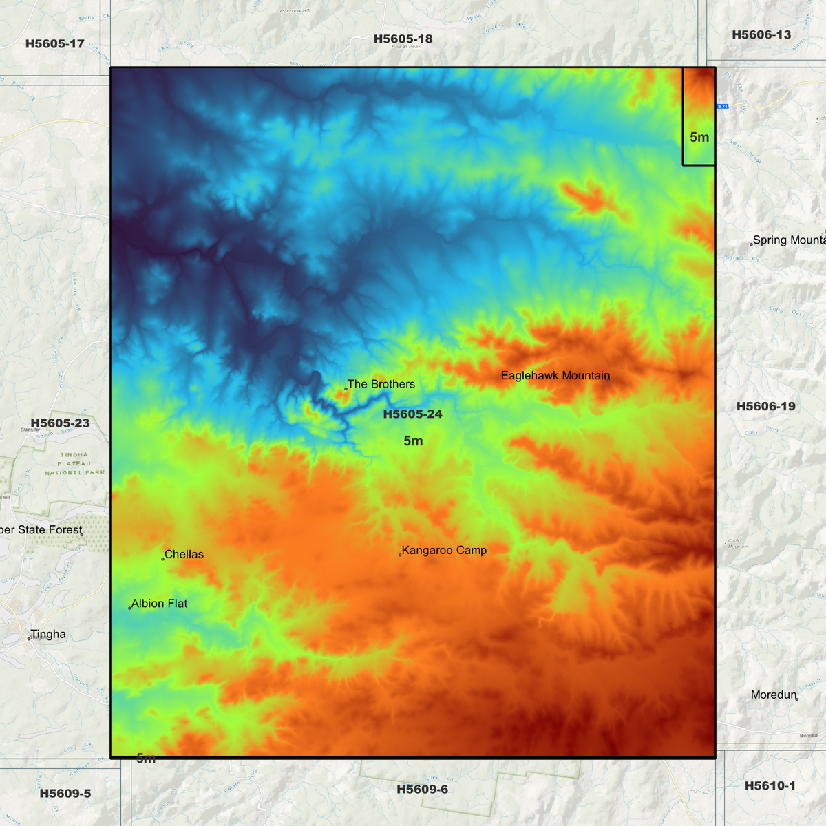 Paradise 5m Digital Elevation Models (H5605-24)