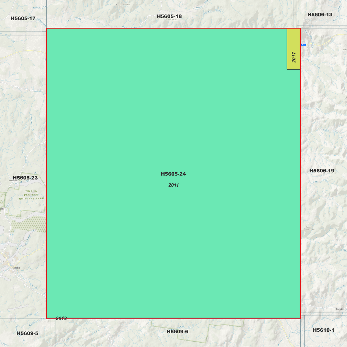 Paradise 5m Digital Elevation Models (H5605-24)