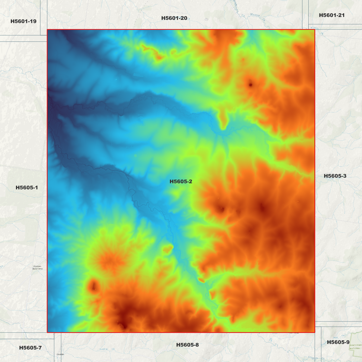 Croppa Creek 1m Digital Elevation Models (H5605-2)