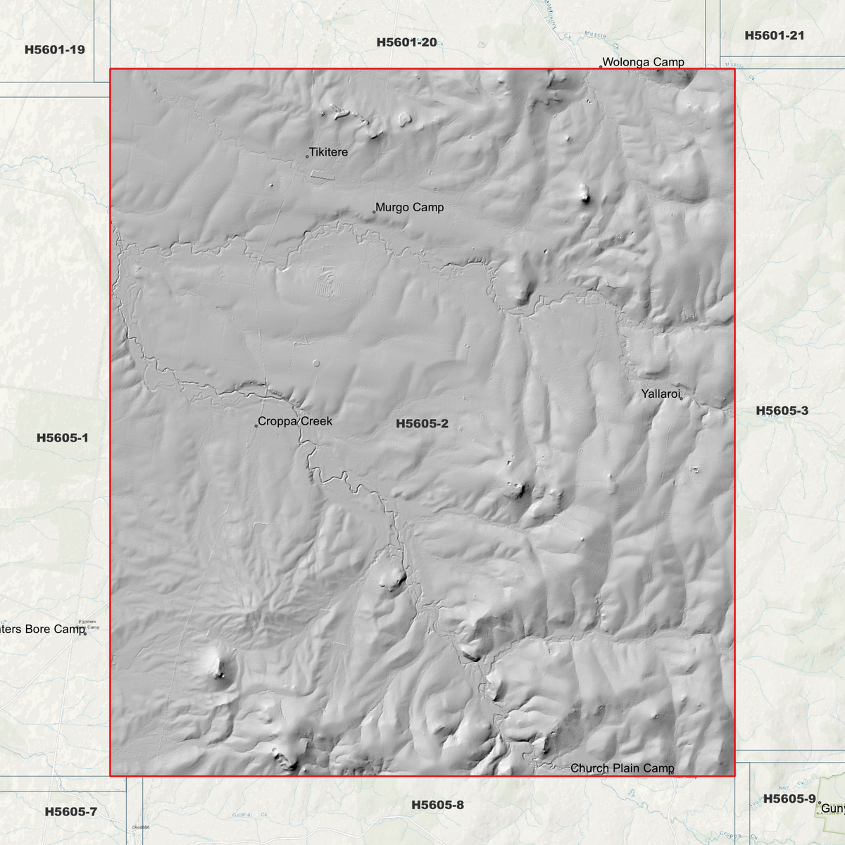 Croppa Creek 1m Digital Elevation Models (H5605-2)