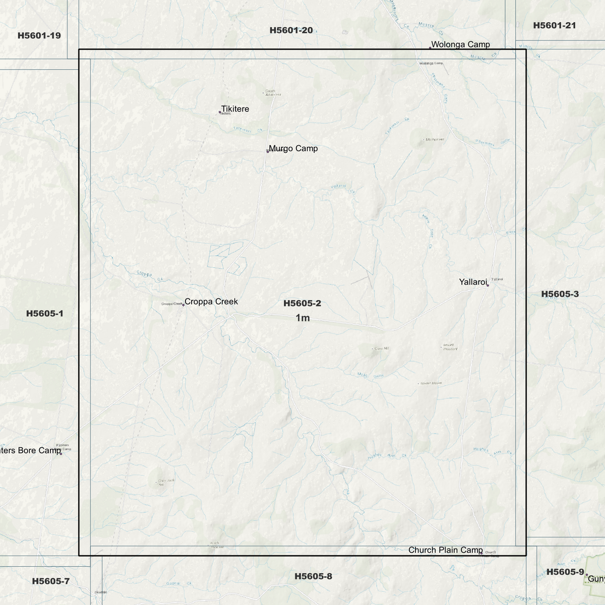 Croppa Creek 1m Digital Elevation Models (H5605-2)