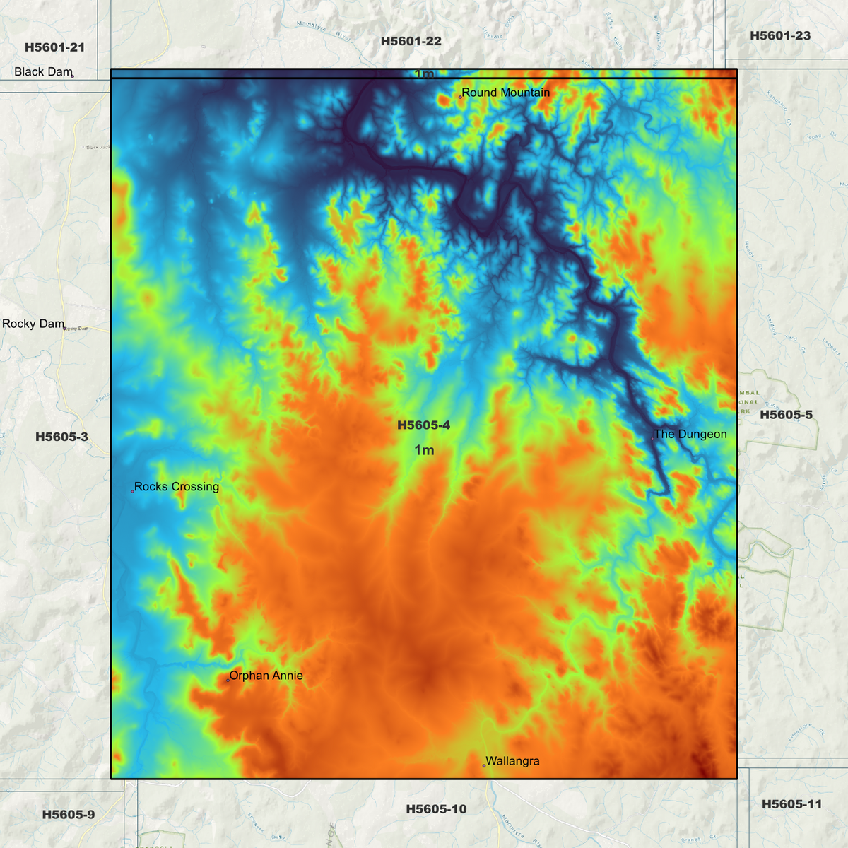 Wallangra 1m Digital Elevation Models (H5605-4)