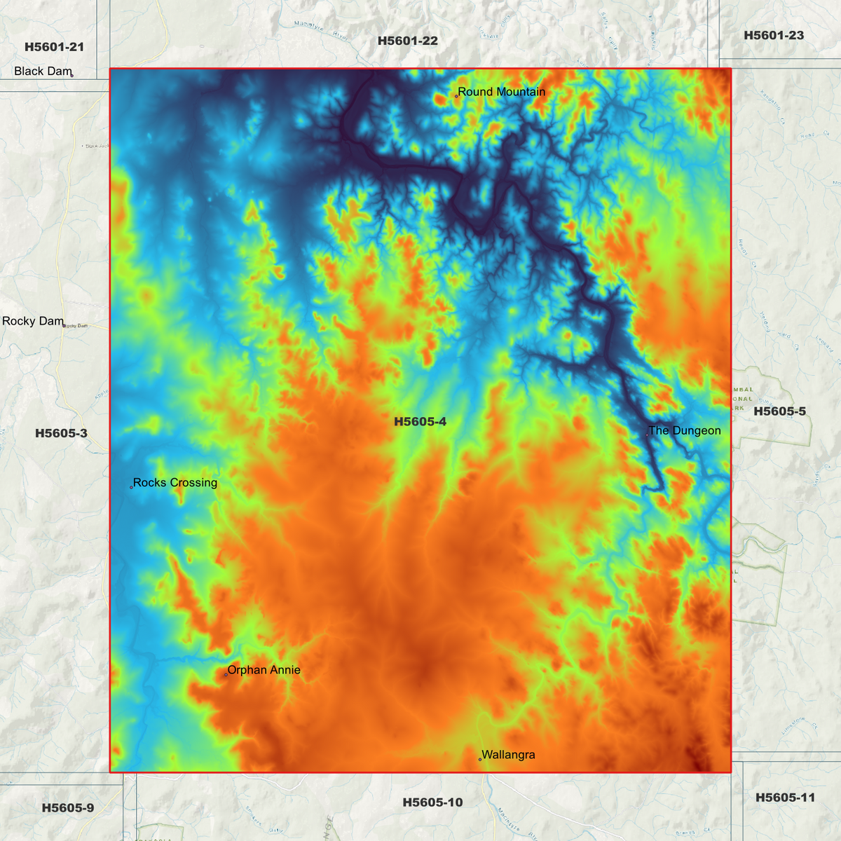 Wallangra 1m Digital Elevation Models (H5605-4)