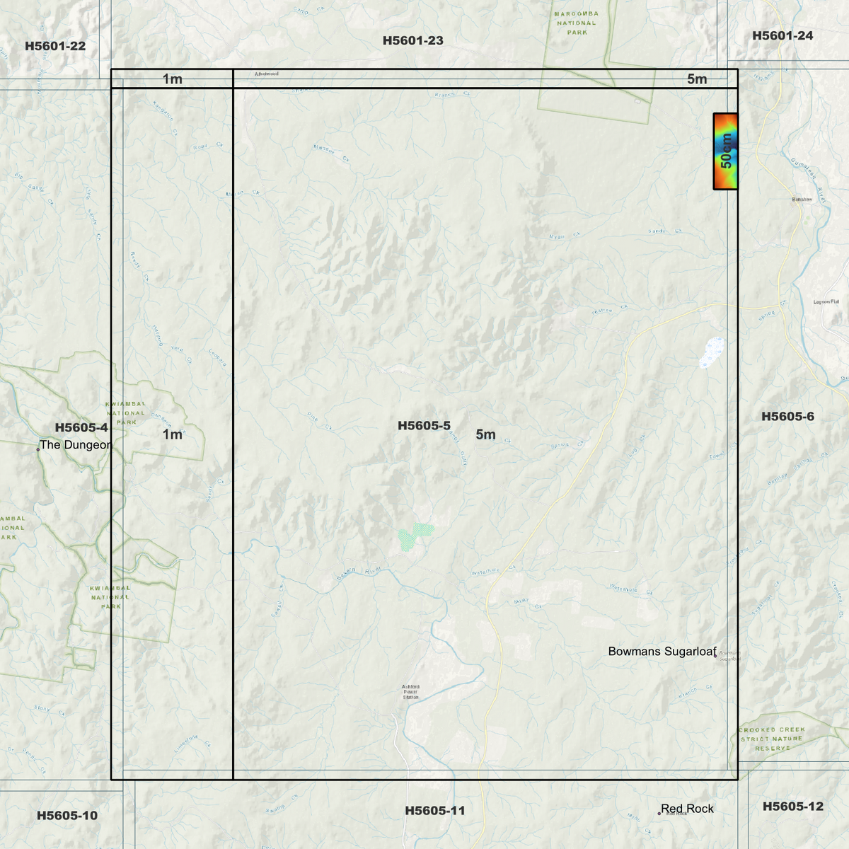 Severn 50cm, 1m & 5m Digital Elevation Models (H5605-5)