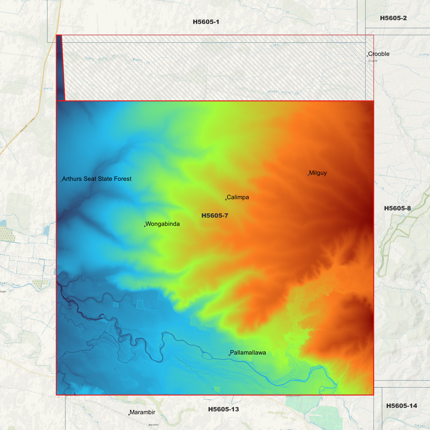 Pallamallawa 1m Digital Elevation Model (H5605-7)