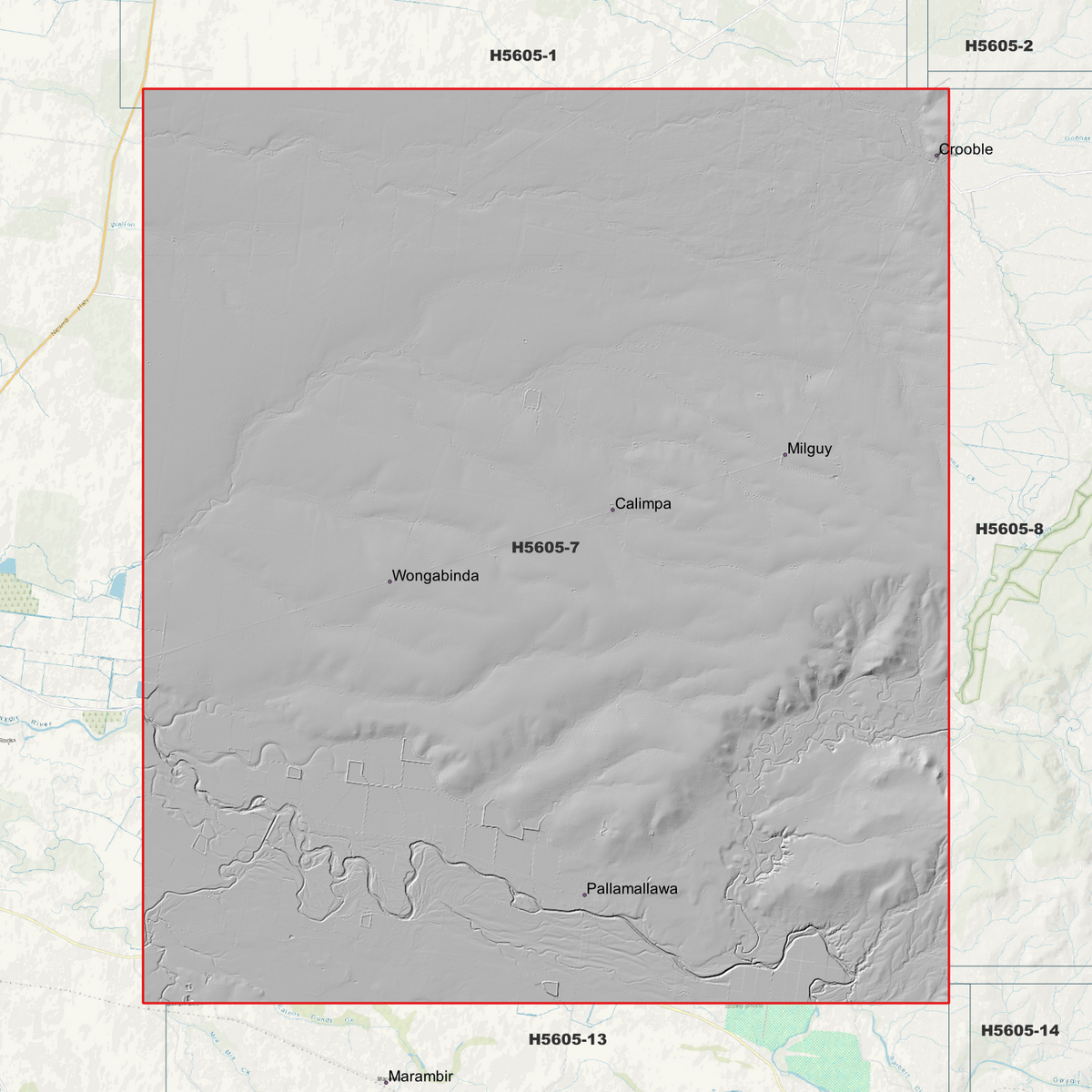 Pallamallawa 1m Digital Elevation Models (H5605-7)