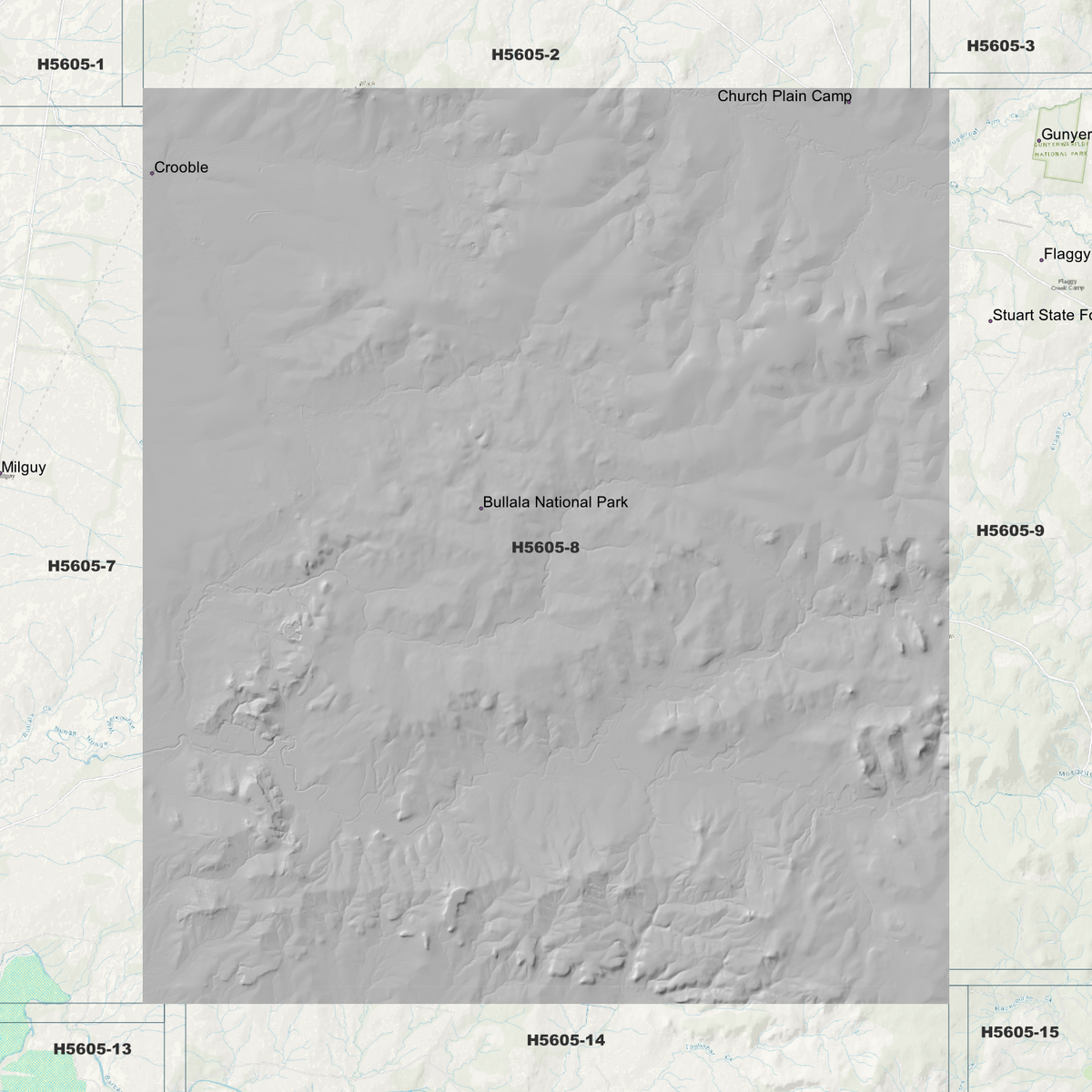 Bullala 1m, 2m & 5m Digital Elevation Models (H5605-8)