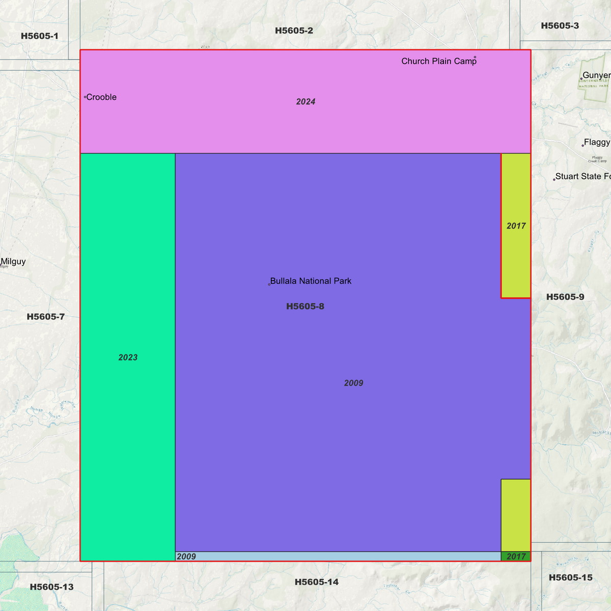 Bullala 1m, 2m & 5m Digital Elevation Models (H5605-8)