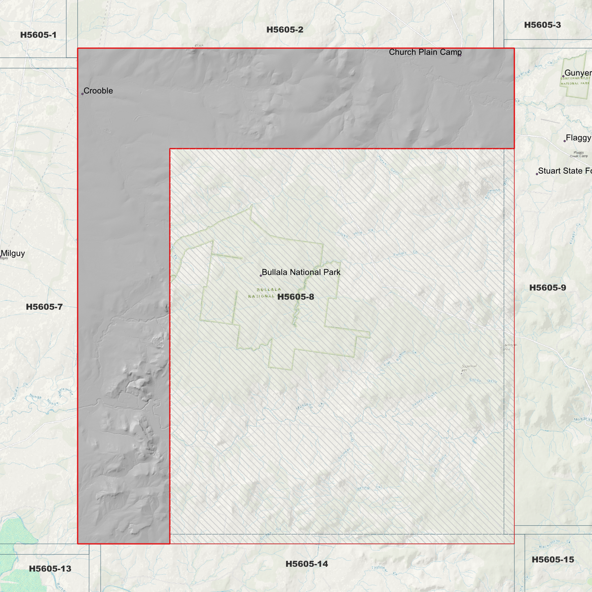 Bullala 1m, 2m & 5m Digital Elevation Models (H5605-8)