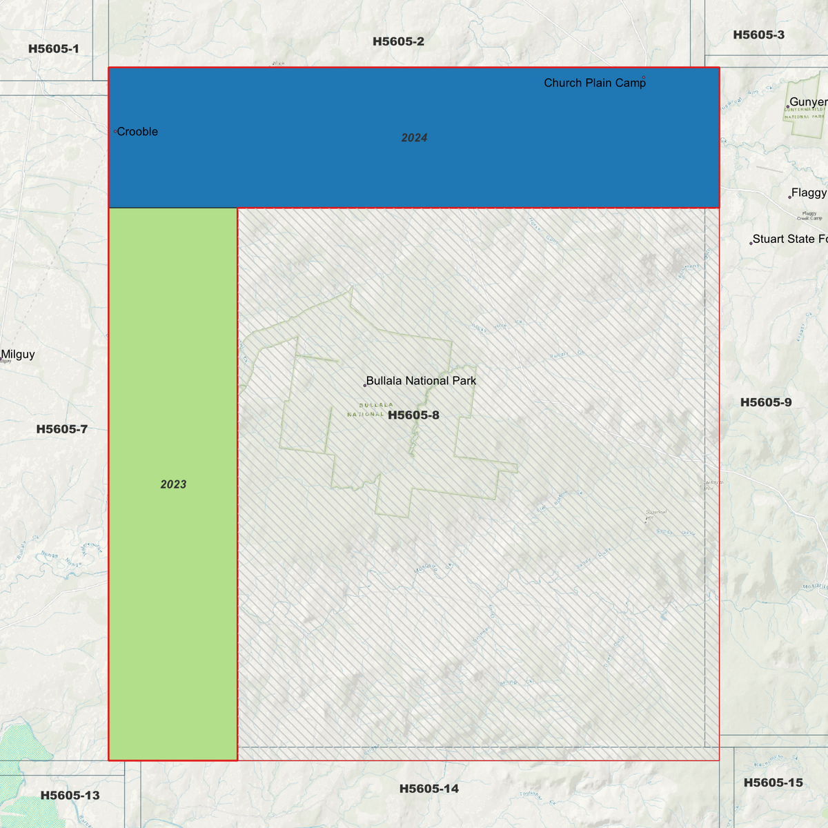 Bullala 1m, 2m & 5m Digital Elevation Models (H5605-8)