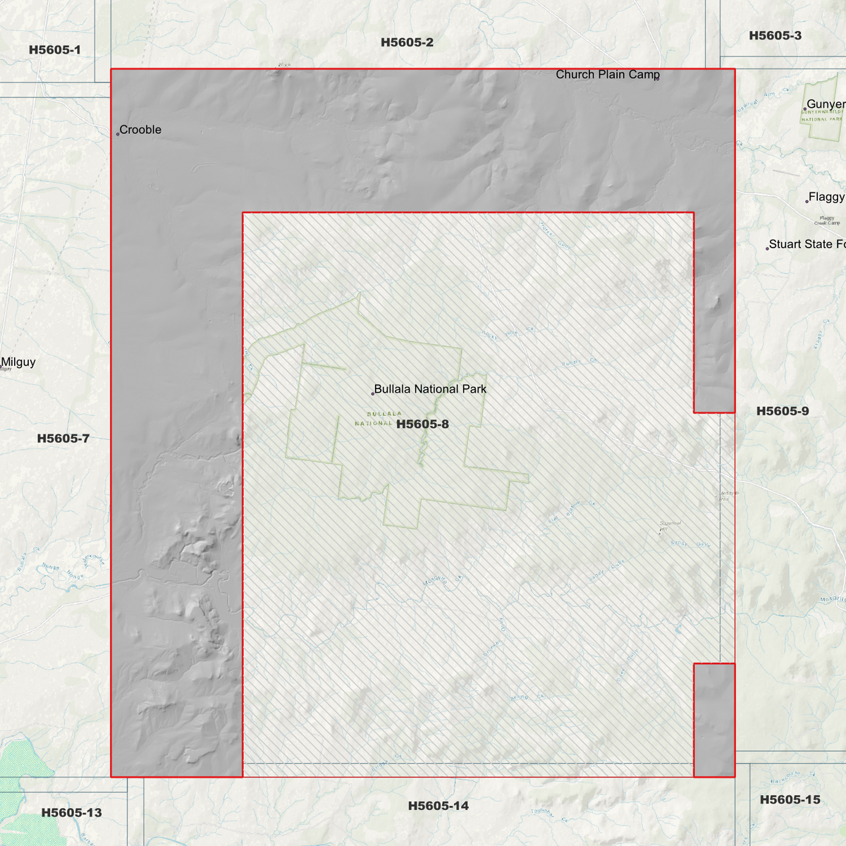 Bullala 1m, 2m & 5m Digital Elevation Models (H5605-8)