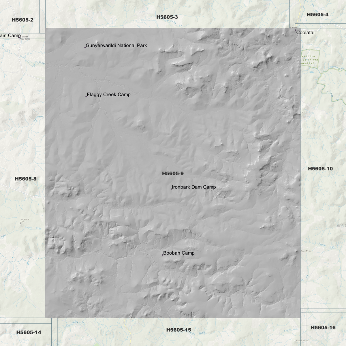 Gunyerwarildi 1m, 2m & 5m Digital Elevation Models (H5605-9)