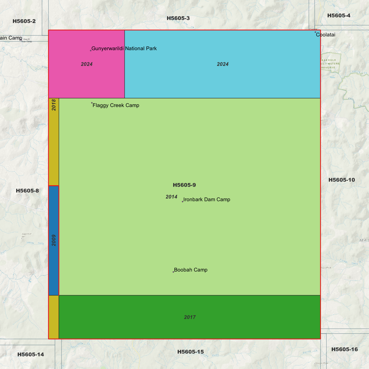 Gunyerwarildi 1m, 2m & 5m Digital Elevation Models (H5605-9)