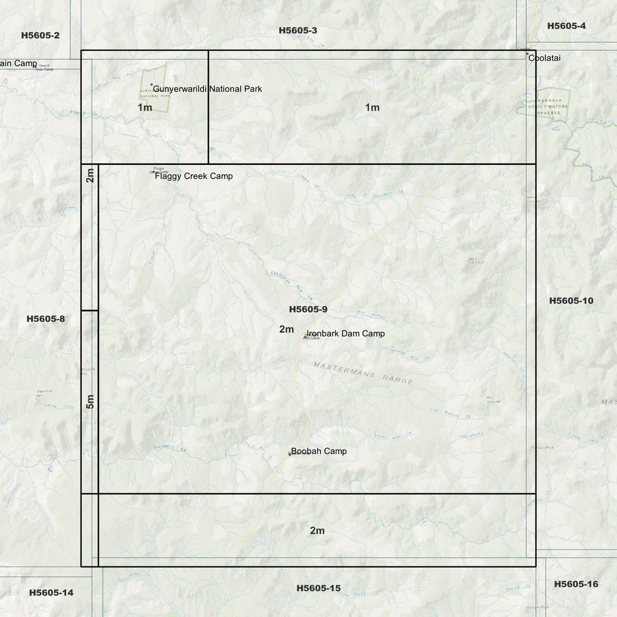 Gunyerwarildi 1m, 2m & 5m Digital Elevation Models (H5605-9)