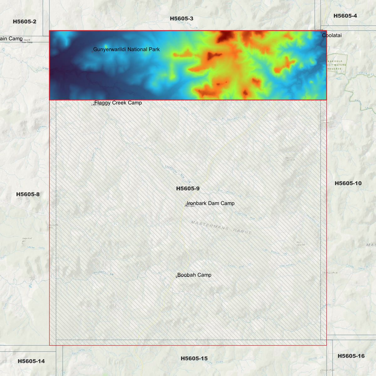 Gunyerwarildi 1m, 2m & 5m Digital Elevation Models (H5605-9)