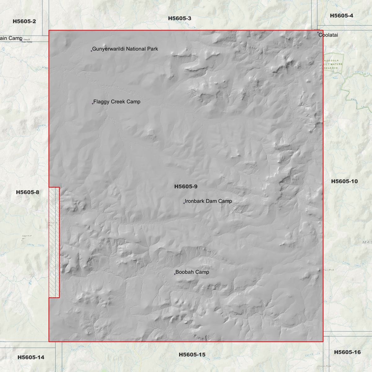 Gunyerwarildi 1m, 2m & 5m Digital Elevation Models (H5605-9)