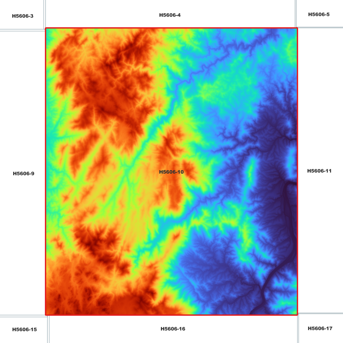 Washpool 1m Digital Elevation Model (H5606-10)