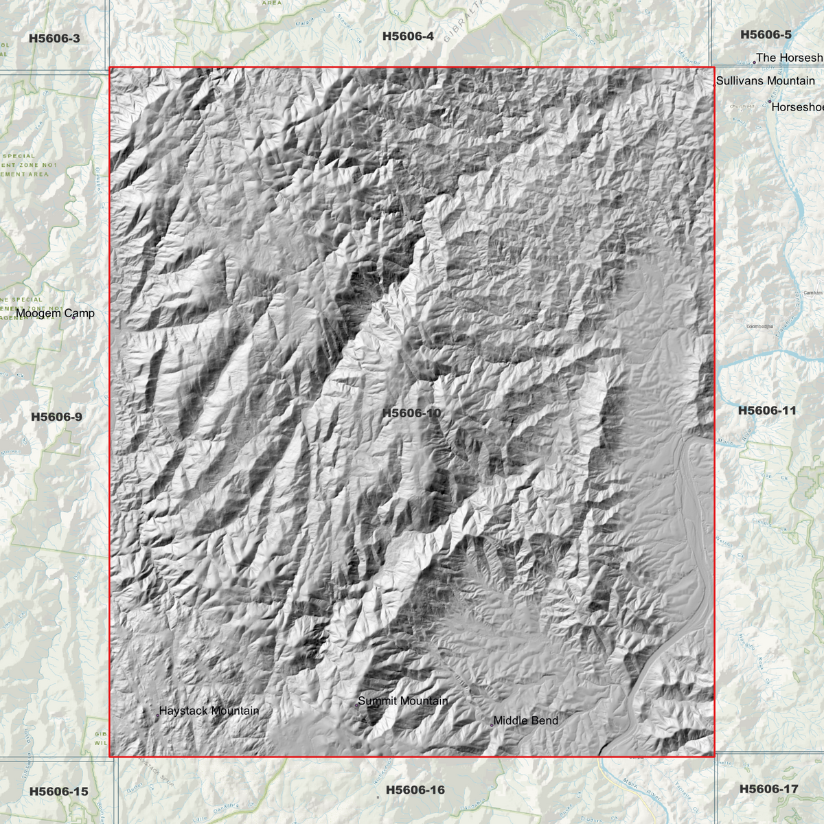 Washpool 1m Digital Elevation Models (H5606-10)