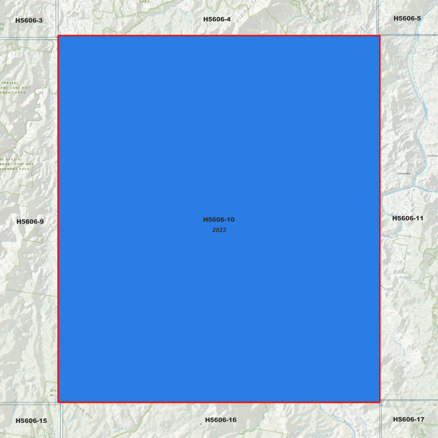 Washpool 1m Digital Elevation Model (H5606-10)