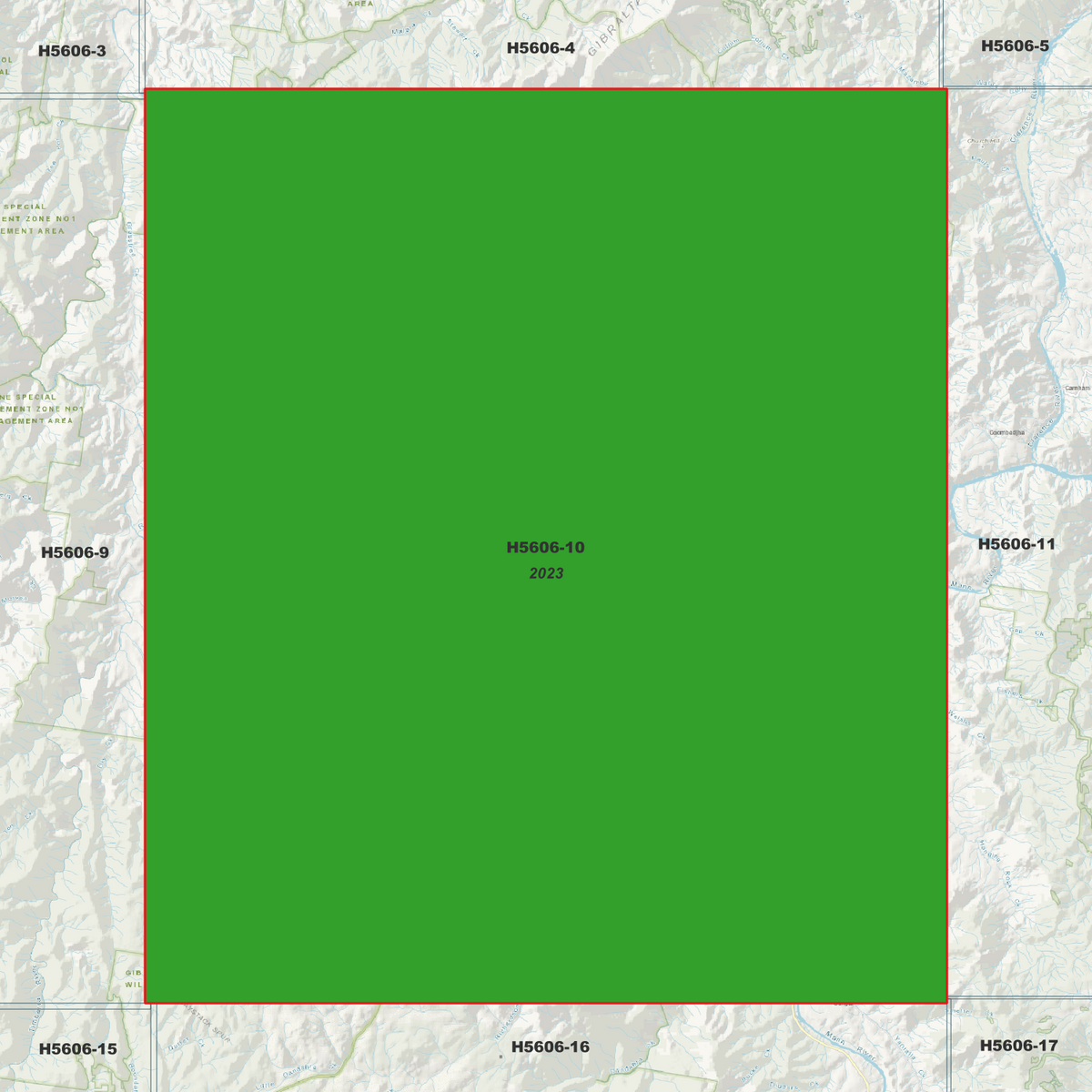 Washpool 1m Digital Elevation Models (H5606-10)
