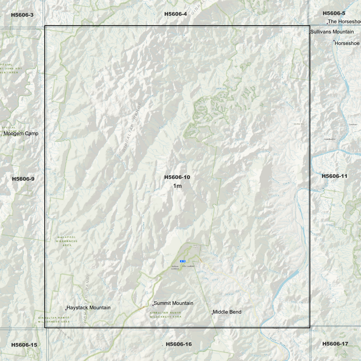 Washpool 1m Digital Elevation Models (H5606-10)
