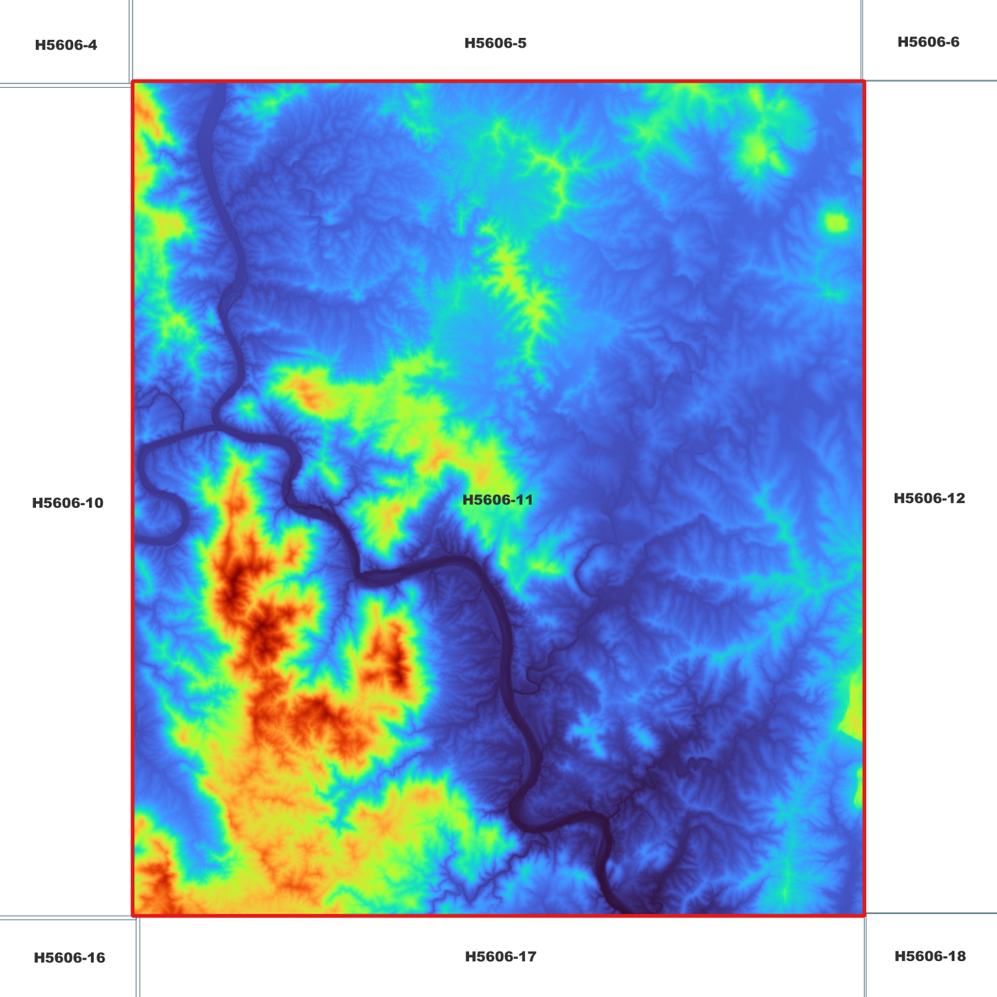 Pucka 1m Digital Elevation Model (H5606-11)