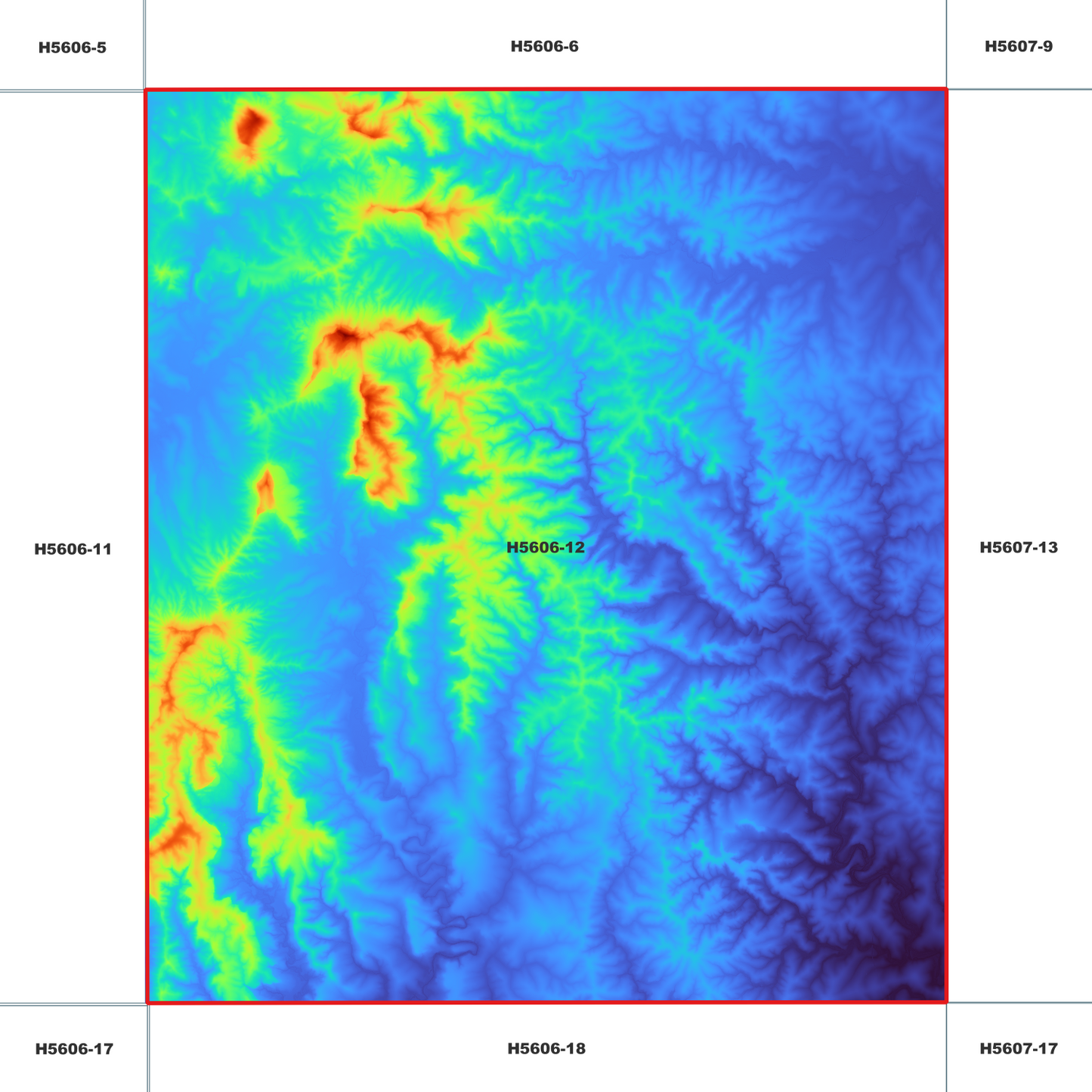 Coaldale 1m Digital Elevation Model (H5606-12)