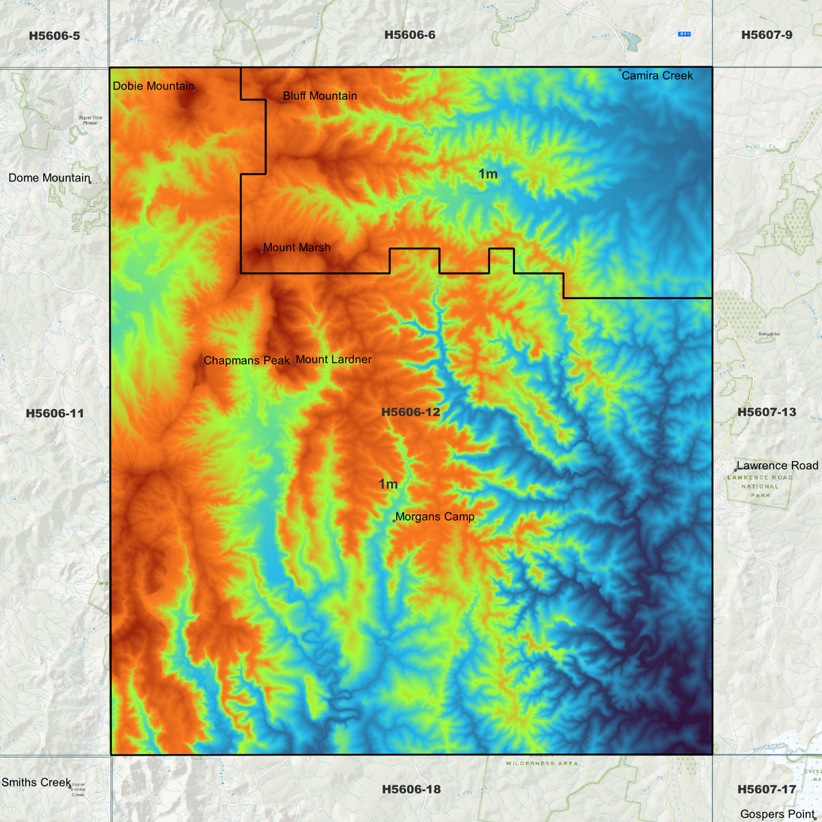 Coaldale 1m Digital Elevation Models (H5606-12)