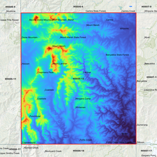 Coaldale 1m Digital Elevation Model (H5606-12)