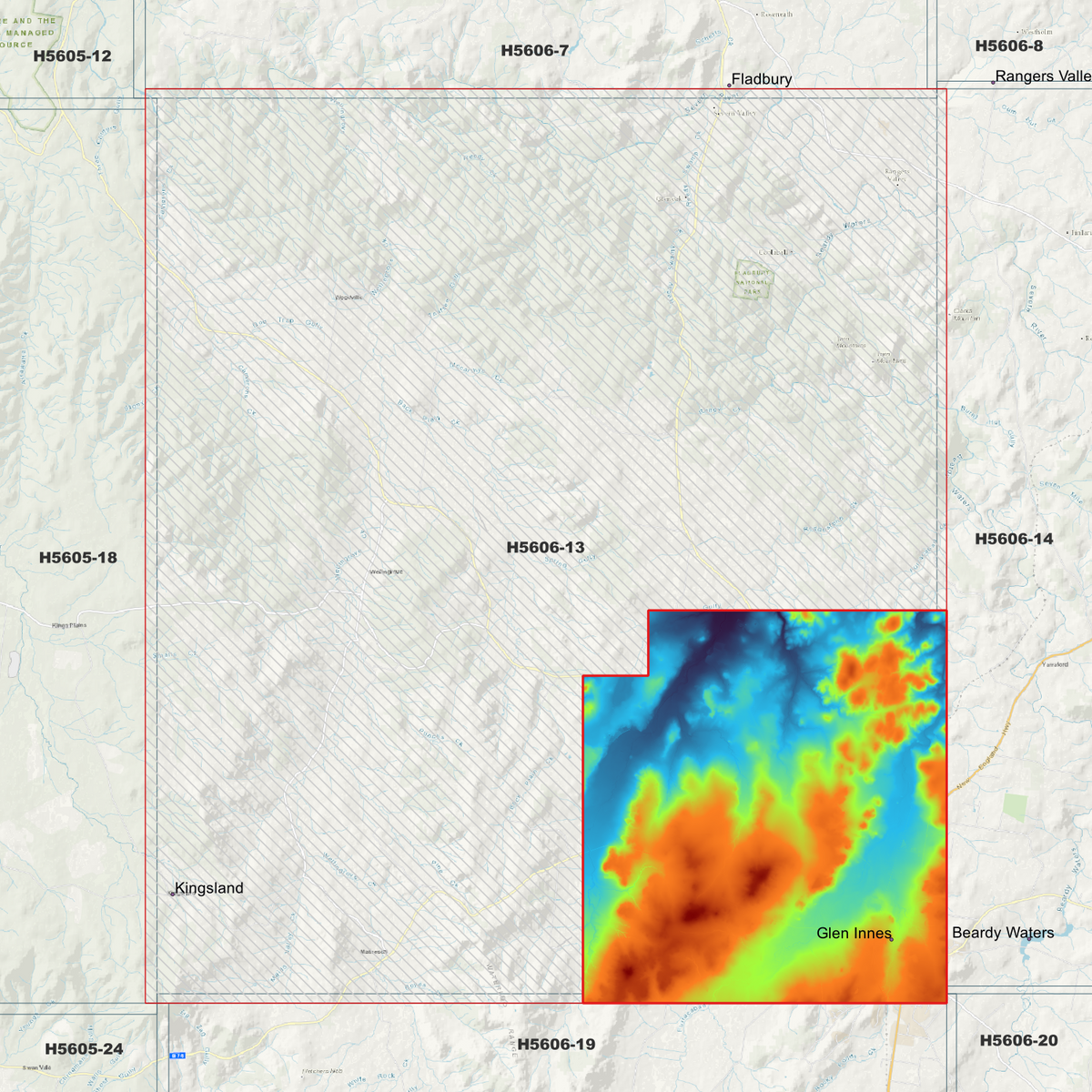 Glen Innes 2m & 5m Digital Elevation Models (H5606-13)