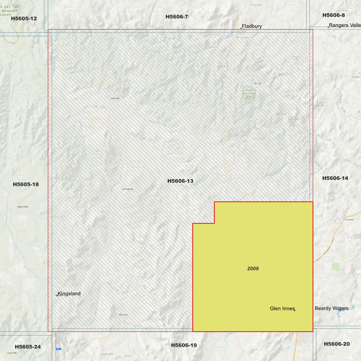 Glen Innes 2m & 5m Digital Elevation Models (H5606-13)