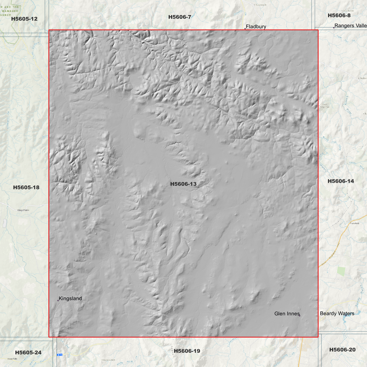 Glen Innes 2m & 5m Digital Elevation Models (H5606-13)