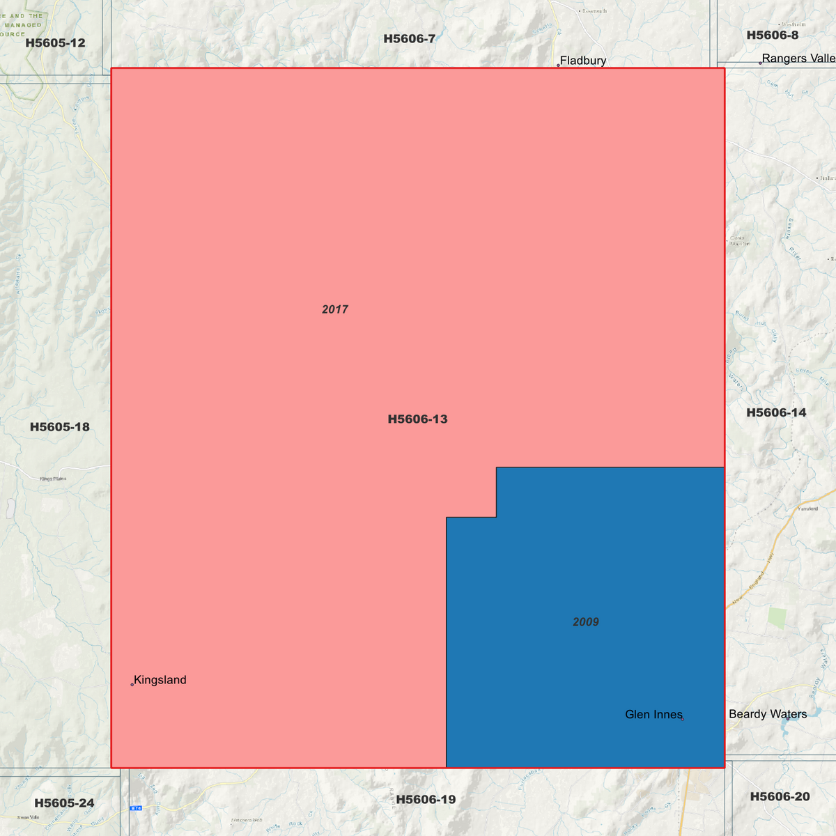Glen Innes 2m & 5m Digital Elevation Models (H5606-13)