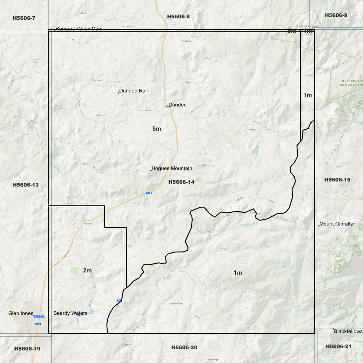 Dundee 1m, 2m & 5m Digital Elevation Models (H5606-14)
