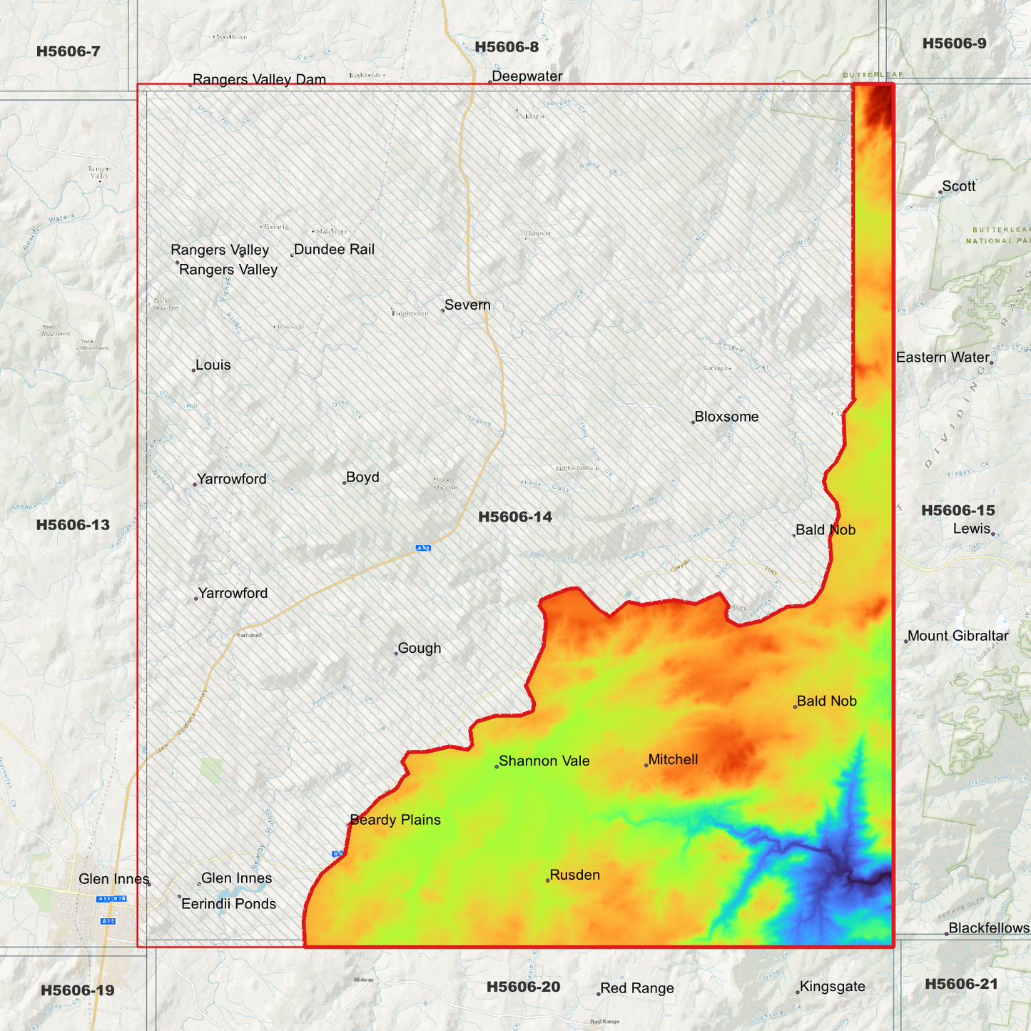 Glen Innes 1m Digital Elevation Model (H5606-14)
