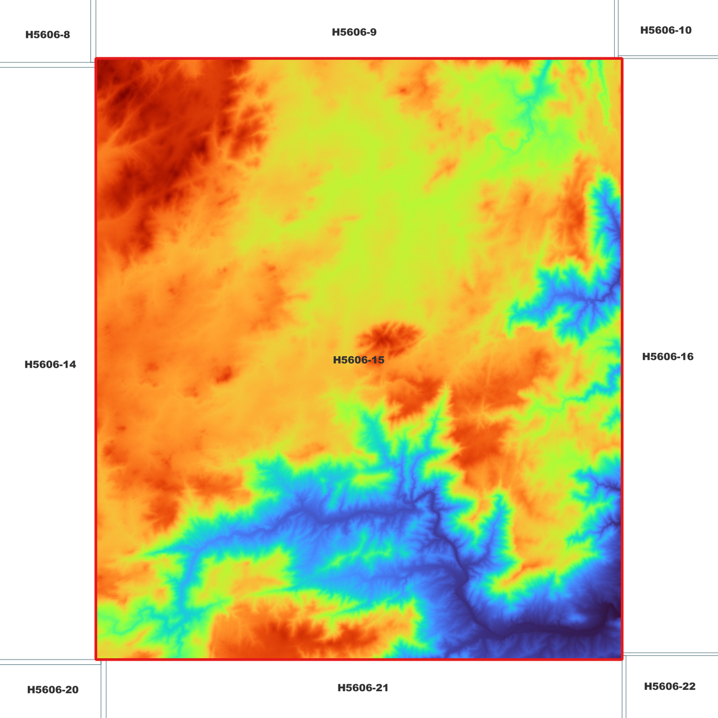 Diehard 1m Digital Elevation Model (H5606-15)