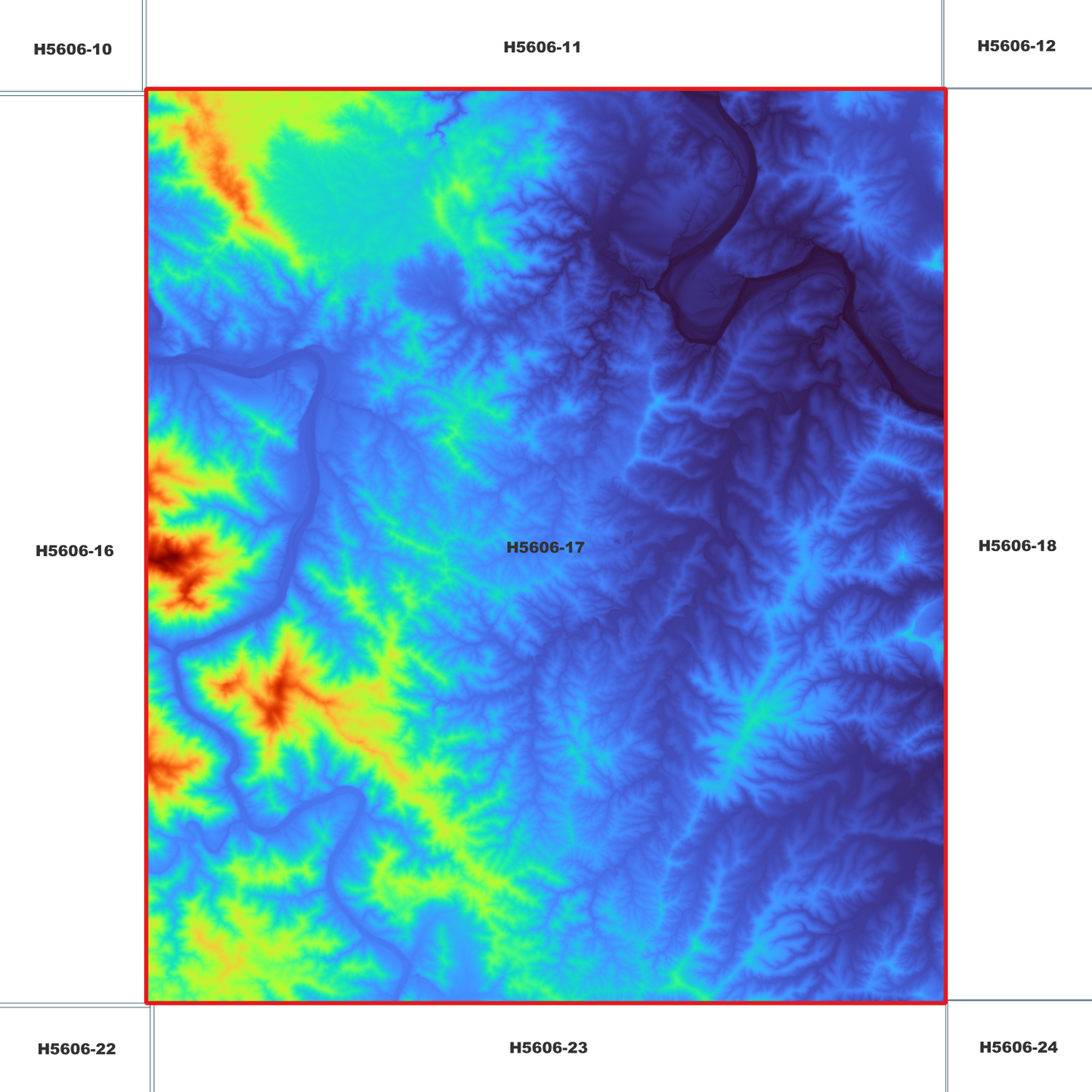Duckan 1m Digital Elevation Model (H5606-17)