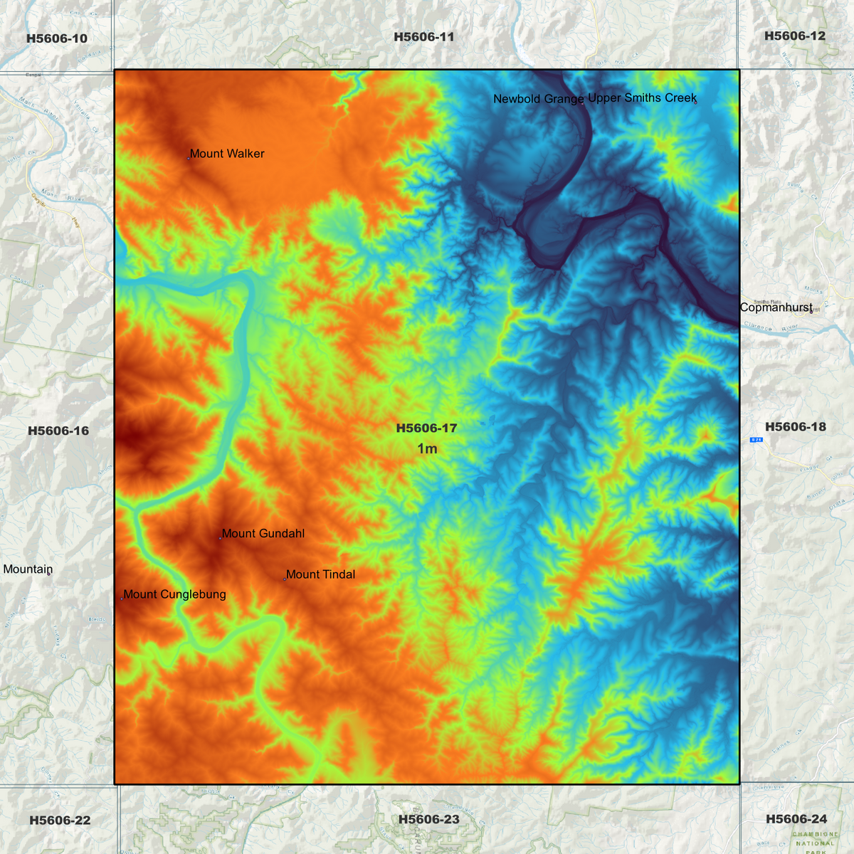 Duckan 1m Digital Elevation Models (H5606-17)