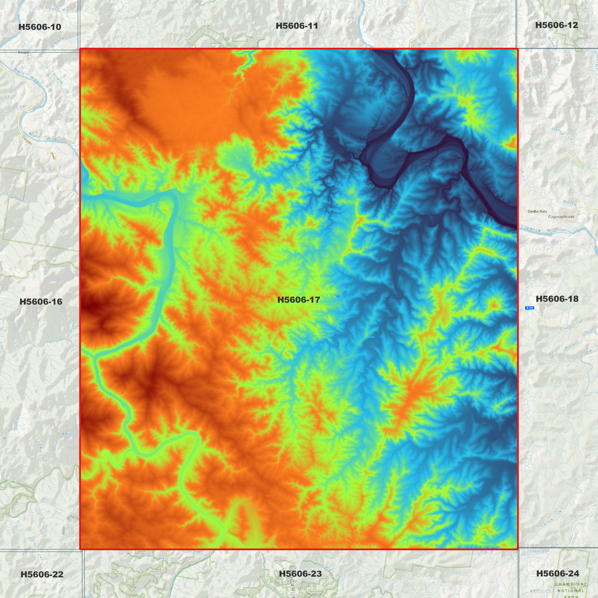 Duckan 1m Digital Elevation Models (H5606-17)
