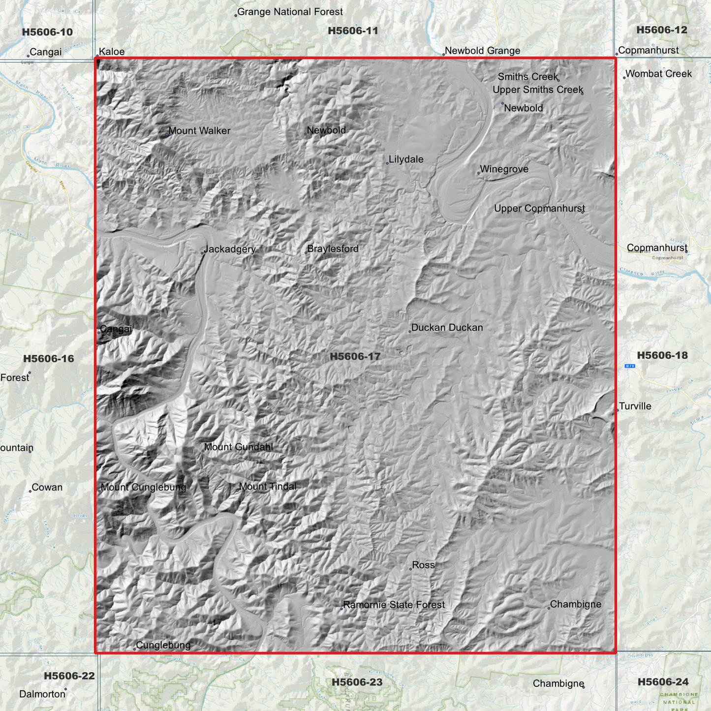 Duckan 1m Digital Elevation Model (H5606-17)